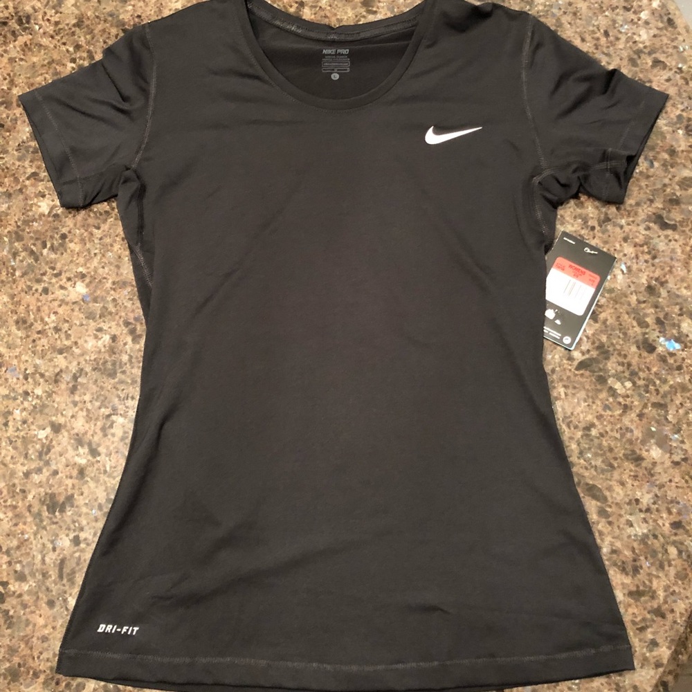 BRAND NEW NIKE WOMENS BLACK TRAINING SHIRT SIZE LG
